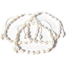 Seestern Halskette Modeschmuck aus Kauri Muscheln Surfer Shell Necklace /2003.wt Weiß_3 Stueck
