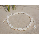 Seestern Halskette Modeschmuck aus Kauri Muscheln Surfer Shell Necklace /2003.wt Weiß_3 Stueck