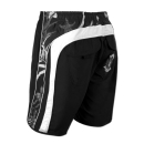 SEESTERN Herren Boardshorts Badeshorts mit Gummizug hinten& Eingrifftaschen S-3XL mittellang 47-49cm /1843 Schwarz L