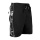 SEESTERN Herren Boardshorts Badeshorts mit Gummizug hinten& Eingrifftaschen S-3XL mittellang 47-49cm /1843 Schwarz L