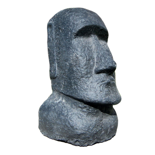 Moai Osterinsel Garten Statue Figur Skulptur Höhe: 30 cm Steinguß für innen & außen /1887