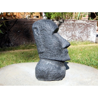 Moai Osterinsel Garten Statue Figur Skulptur Hhe: 30 cm Steingu fr innen & auen /1887