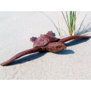 Naturalistische Holzschnitzkunst von Bali Schildkröte Turtle 26 x 20 cm /2080