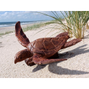 Seestern Sportswear Naturalistische Holzschnitzkunst von Bali Schildkröte Turtle 33 x 45 cm cm /2080