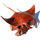 Naturalistische Holzschnitzkunst von Bali Manta Rochen Ray 40 x 30 x 20 cm /2083