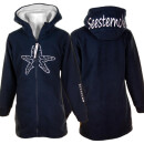 SEESTERN CHEN Kinder Kapuzen Fleecejacke Fleecemantel Fleece Sweatjacke 116-164 /1806 Blau 110-116