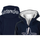 SEESTERN CHEN Kinder Kapuzen Fleecejacke Fleecemantel Fleece Sweatjacke 116-164 /1806 Blau 110-116