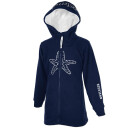 SEESTERN CHEN Kinder Kapuzen Fleecejacke Fleecemantel Fleece Sweatjacke 116-164 /1806 Blau 110-116