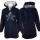 SEESTERN CHEN Kinder Kapuzen Fleecejacke Fleecemantel Fleece Sweatjacke 116-164 /1806 Blau 110-116
