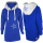 SEESTERN Kinder Langes Kapuzen Sweat Shirt Pullover Hoody Sweater Gr.116-164 /1805 Royal Blau_Weiß 110 - 116