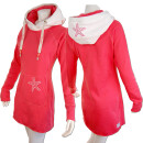 SEESTERN Damen Langes Kapuzen Sweat Shirt Pullover Hoody Sweater Gr.XS-3XL /1525 Sorbet XS