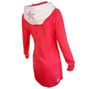 SEESTERN Damen Langes Kapuzen Sweat Shirt Pullover Hoody Sweater Gr.XS-3XL /1525 Sorbet XS