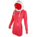 SEESTERN Damen Langes Kapuzen Sweat Shirt Pullover Hoody Sweater Gr.XS-3XL /1525 Sorbet XS