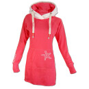 SEESTERN Damen Langes Kapuzen Sweat Shirt Pullover Hoody Sweater Gr.XS-3XL /1525 Sorbet XS