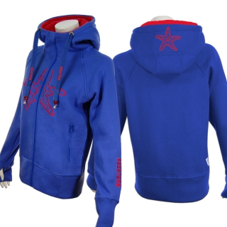 SEESTERN Damen Kapuzen Sweat Shirt Jacke Pullover Zip Hoody Sweater Gr.XS-XXL /1520 Royal Blau M