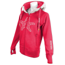SEESTERN Damen Kapuzen Sweat Shirt Jacke Pullover Zip Hoody Sweater Gr.XS-XXL /1522 Sorbet M