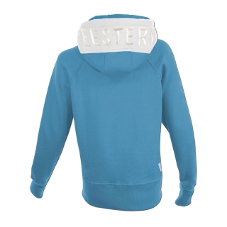 SEESTERN Damen Kapuzen Sweat Shirt Jacke Pullover Zip Hoody Sweater Gr.XS-XXL /1622 Hellblau XS