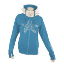 SEESTERN Damen Kapuzen Sweat Shirt Jacke Pullover Zip Hoody Sweater Gr.XS-XXL /1622 Hellblau XS