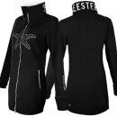 SEESTERN Damen Fleecejacke mit Stehkragen 2WegeZipper...