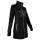 SEESTERN Damen Fleecejacke mit Stehkragen 2WegeZipper Fleecemantel Fleece XS-4XL /1628 Schwarz_Weiß L