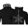 SEESTERN Damen Fleecejacke mit Stehkragen 2WegeZipper Fleecemantel Fleece XS-4XL /1628 Schwarz_Weiß L