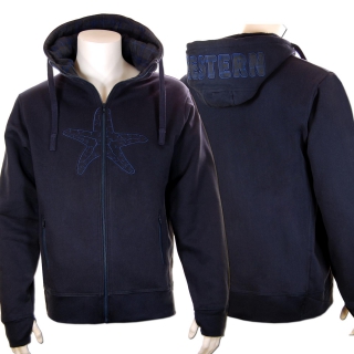SEESTERN Herren Kapuzen Sweat Shirt Jacke Pullover Zip Hoody Sweater Gr.S - XL /1343 Navy S