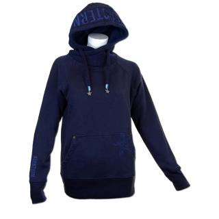 SEESTERN Damen Langes Kapuzen Sweat Shirt Pullover Hoody Jumper Sweater GrXS-XXL /1321 Navy L