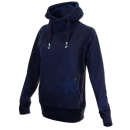 SEESTERN Damen Langes Kapuzen Sweat Shirt Pullover Hoody Jumper Sweater GrXS-XXL /1321 Navy L