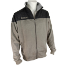 SEESTERN Herren Stehkragen Sweat Shirt Jacke Pullover Zip Hoody Sweater Gr.S-XXL /1747 Beige melange - Dunkelgrau XL