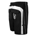 SEESTERN Herren Boardshorts Badeshorts mit Gummizug hinten& Eingrifftaschen Gr.L(34) mittellang 49cm /1844 Schwarz L