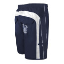 SEESTERN Herren Boardshorts Badeshorts mit Gummizug hinten& Eingrifftaschen Gr.L(34) mittellang 49cm /1844 Blau L