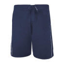 SEESTERN Herren Boardshorts Badeshorts mit Gummizug hinten& Eingrifftaschen Gr.L(34) mittellang 49cm /1844 Blau L