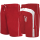 SEESTERN Herren Boardshorts Badeshorts mit Gummizug hinten& Eingrifftaschen Gr.L(34) mittellang 49cm /1844 Rot L