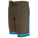 SEESTERN Herren Boardshorts Surfshorts Boardshort Badeshorts mit Gummizug hinten S-3XL mittellang 47-49cm /1944 Olive L