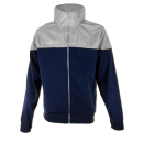 SEESTERN Herren Fleece Jacke mit Stehkragen Pullover Sweater Gr.S-XXL /2149 Blau-Grau L