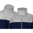 SEESTERN Herren Fleece Jacke mit Stehkragen Pullover Sweater Gr.S-XXL /2149 Blau-Grau L