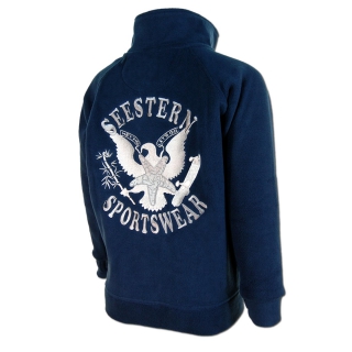 SEESTERN Kinder Fleece Jacke mit Stehkragen Sweater Sweatjacke 92-116 /1608 Blau_2 98 - 104