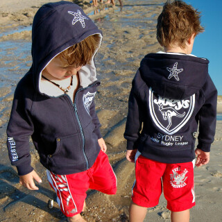 SEESTERN Jungen Kapuzen Sweat Jacke Auslaufmodelle Hoody Sweater 92-128 /1301 Blau_2 116