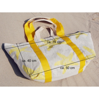 SEESTERN große stabile Baumwoll Canvas Strandtasche Beachbag Bade Trage Tasche /2002