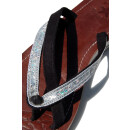 SEESTERN Damen Leder Zehentrenner Zehensandale Zehensteg Sandalen in Größe 36-44 /2121 Schwarz EUR 38