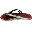 SEESTERN Damen Leder Zehentrenner Zehensandale Zehensteg Sandalen in Größe 36-44 /2121 Schwarz EUR 42
