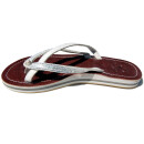 SEESTERN Damen Leder Zehentrenner Zehensandale Zehensteg Sandalen in Größe 36-44 /2121 Weiß EUR 38