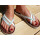 SEESTERN Damen Leder Zehentrenner Zehensandale Zehensteg Sandalen in Größe 36-44 /2121 Weiß EUR 38