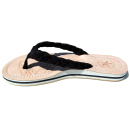 SEESTERN Damen Leder Zehentrenner Zehensandale Zehensteg Sandalen in Größe 36-44 /2137 Schwarz EUR 40