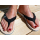 SEESTERN Damen Leder Zehentrenner Zehensandale Zehensteg Sandalen in Größe 36-44 /2137 Schwarz EUR 42