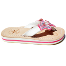 SEESTERN Mädchen Leder Zehentrenner Zehensandale Zehensteg Sandalen in Gr.25-36 /2101 Weiß EUR 26