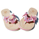 SEESTERN Mädchen Leder Zehentrenner Zehensandale Zehensteg Sandalen in Gr.25-36 /2101 Weiß EUR 36