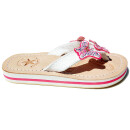 SEESTERN Mädchen Leder Zehentrenner Zehensandale Zehensteg Sandalen in Gr.25-36 /2101 Weiß EUR 36