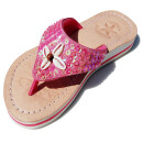 SEESTERN Mädchen Leder Zehentrenner Zehensandale Zehensteg Sandalen in Gr.25-36 /2105 Rosa EUR 25