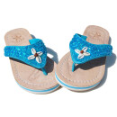 SEESTERN Mädchen Leder Zehentrenner Zehensandale Zehensteg Sandalen in Gr.25-36 /2105 Hellblau EUR 36